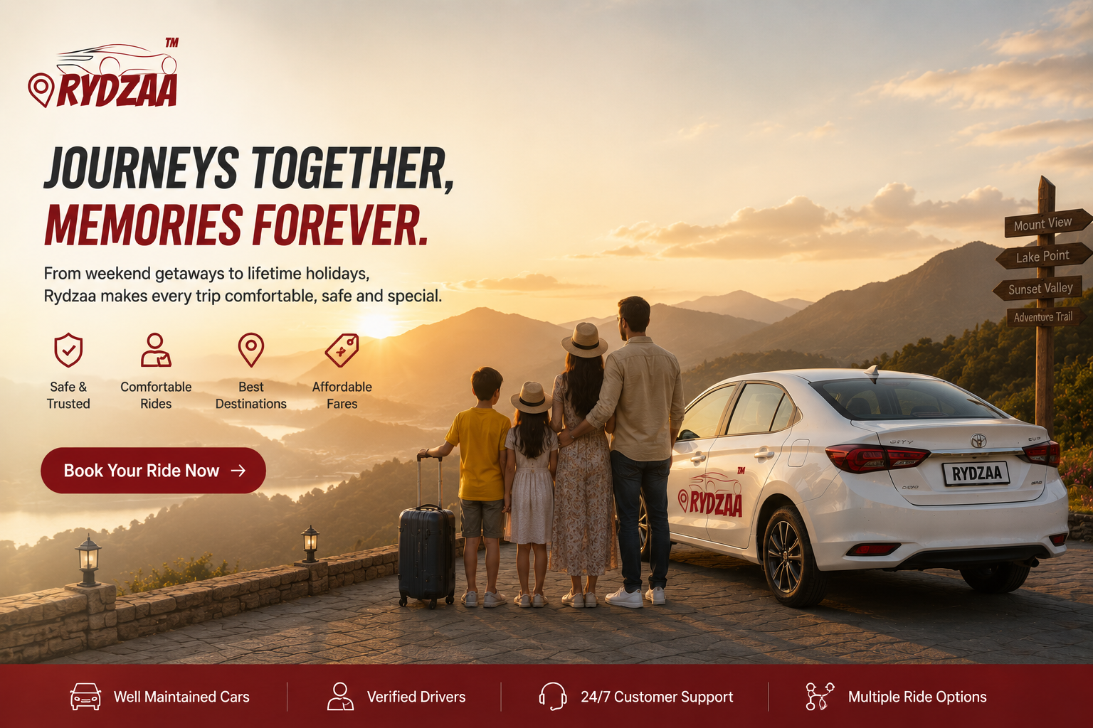 Journeys together, memories forever with Rydzaa