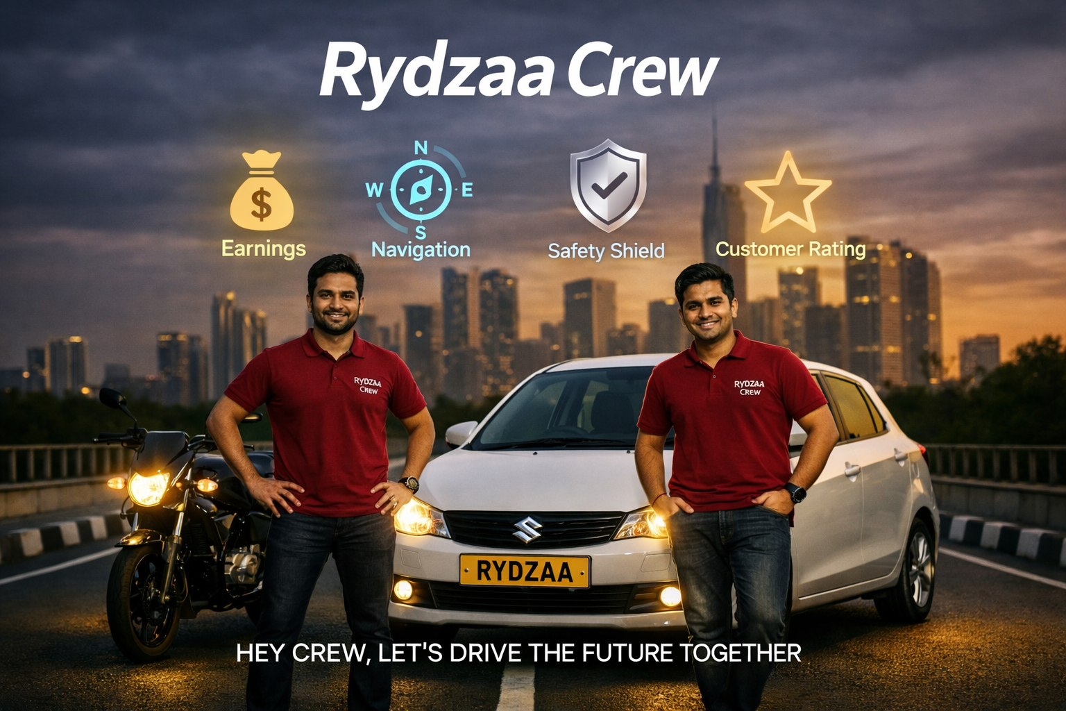 Keep more of what you earn with Rydzaa Crew